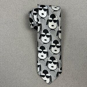 Vintage Snoopy Tie 1991 Cervantes Silk Poly Snoopy Authentic Design Snoopy AOP